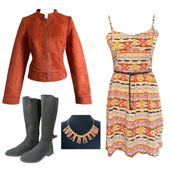 Clarks Camzin Black Leather Block Heel Knee High Boots sz 8.5 - Picture 14 of 15